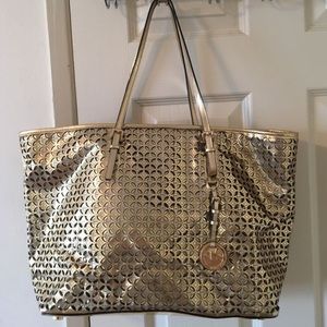 Michael Kors Large Gold Tote Bag